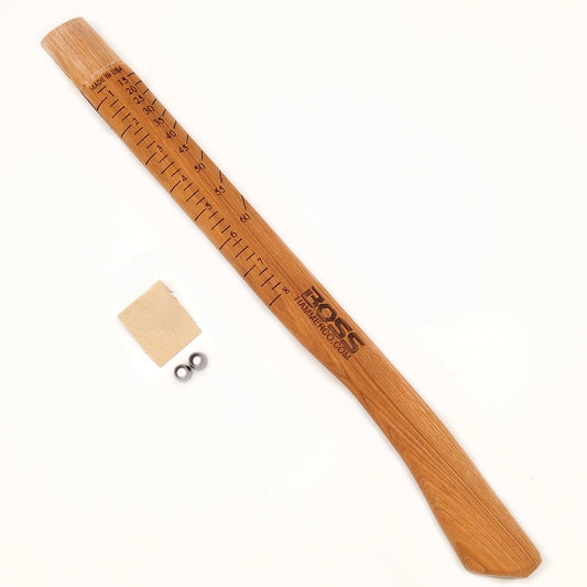If you are looking for a replacement hammer handle this could save you a lot of trouble, made from American hickory. The extra length provides a lot of leverage when swinging. You might fall in love with it!